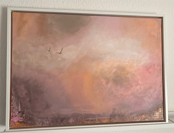 50 x 70 cm, gerahmt